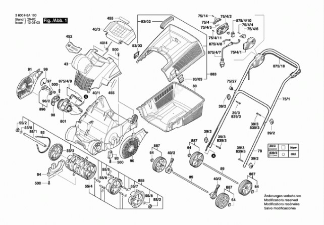 Запчасти к аэратору для газона BOSH RAKER ALR 900