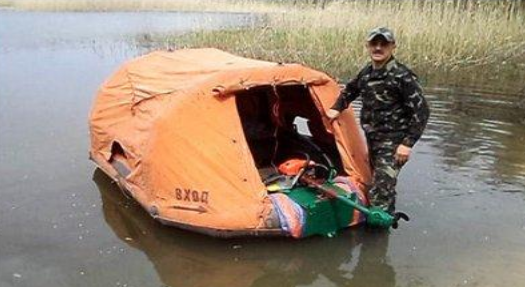Готовый лодочный мотор из бензопилы