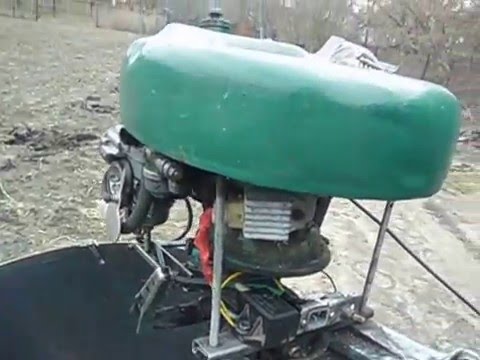 Лодочный мотор из бензопилы Дружба