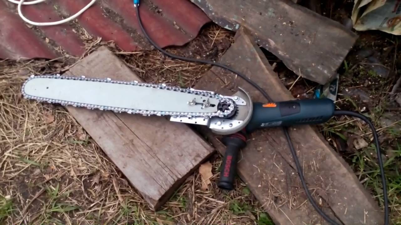 Электропила из болгарки своими руками